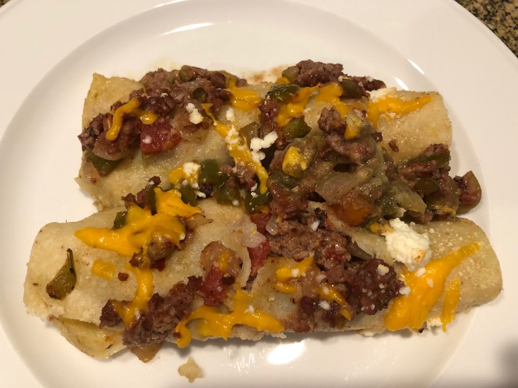 Ground Beef Enchiladas with Olives and Cheddar Cheese Sunday Cooking