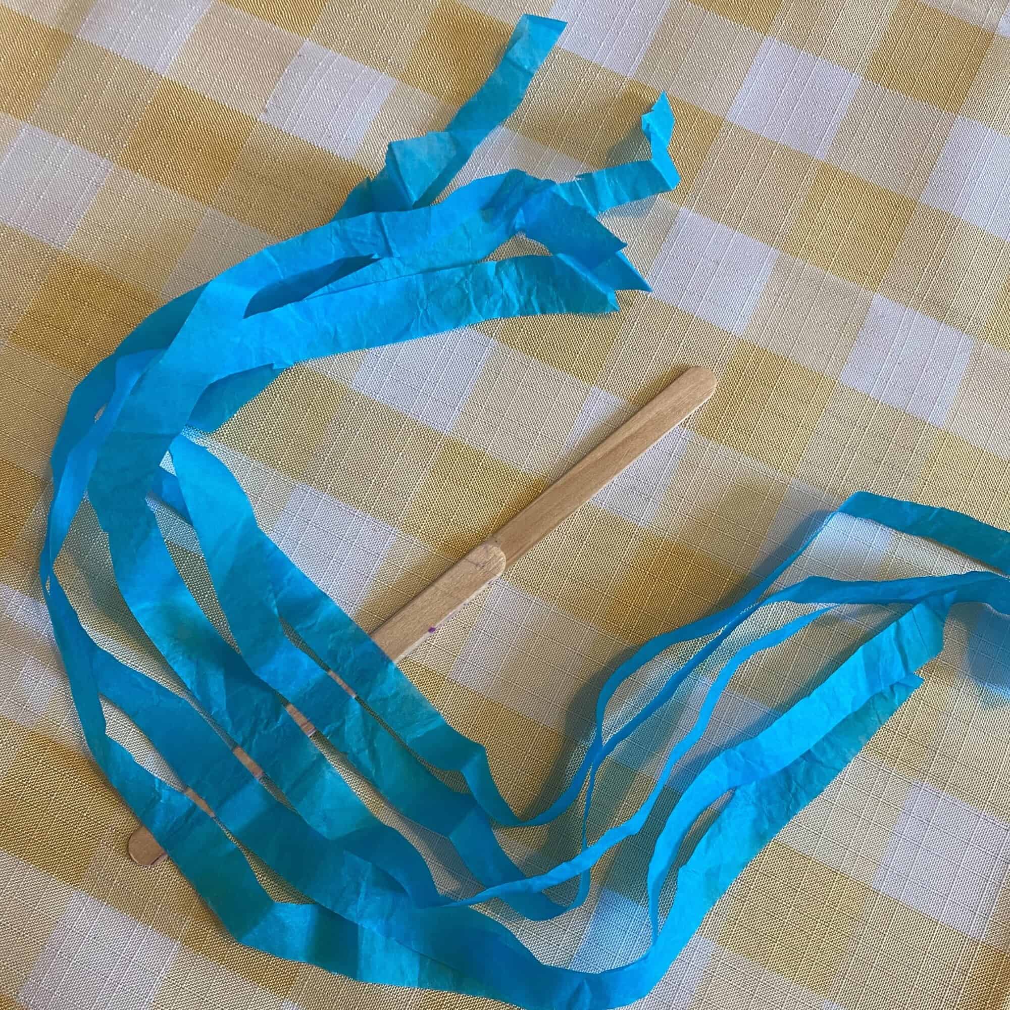 Jesus Calmed The Storm Streamer Craft on Sunday School Zone