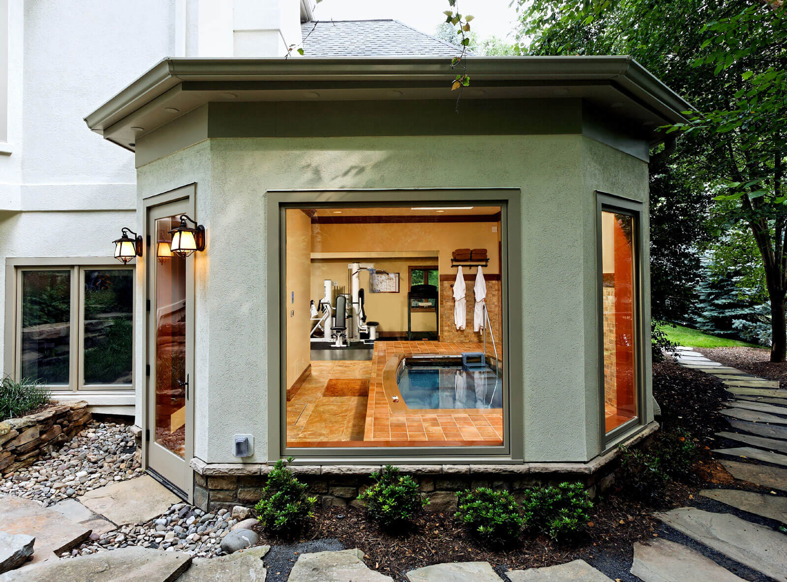 Indoor Pool + Gym Sun Design
