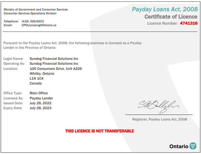 Apply For a Payday Loan Canada Sundog Financial Solutions