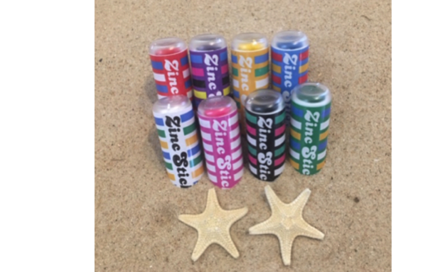 Waterproof Coloured Zinc Sticks Enjoy the Outdoors.. Sun Essentials