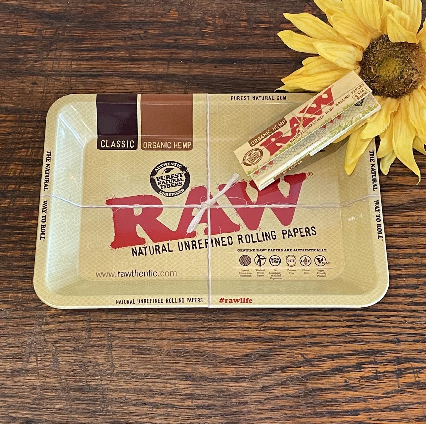 RAW Mini Rolling Tray Sunflower Pipes Brooklyn’s Best Smoke Shop