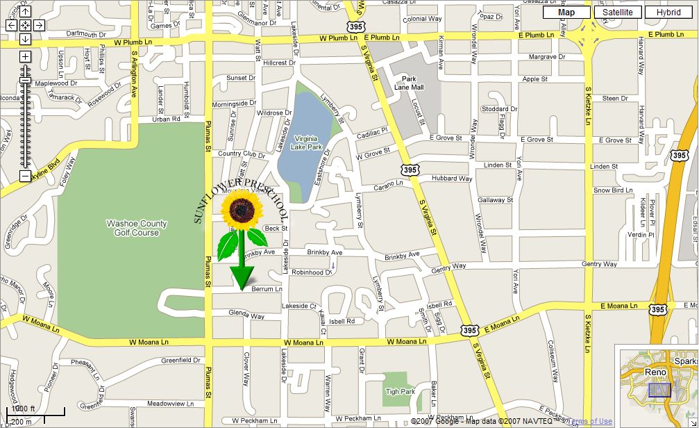 Sunflower Preschool 1080 Berrum Lane Reno, Nevada 89509