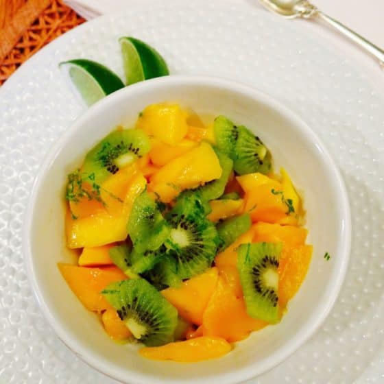 Fresh Kiwi & Mango Salad Sunflower Supper Club