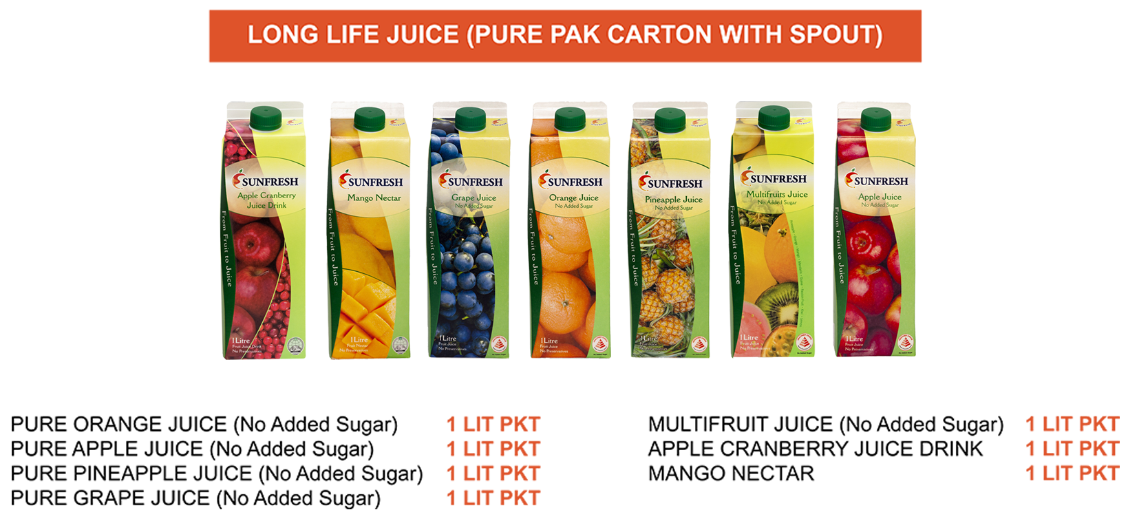 PRODUCTS SUNFRESH SINGAPORE