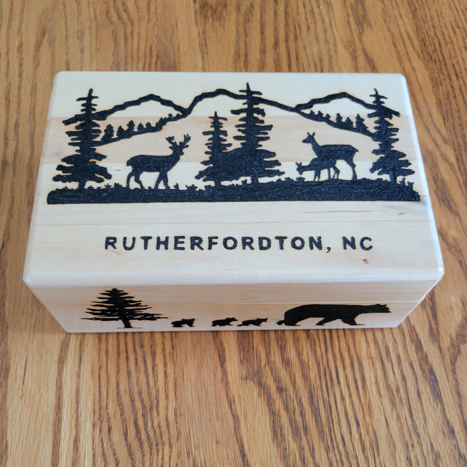Rutherfordton NC Souvenir Box SunFunArt