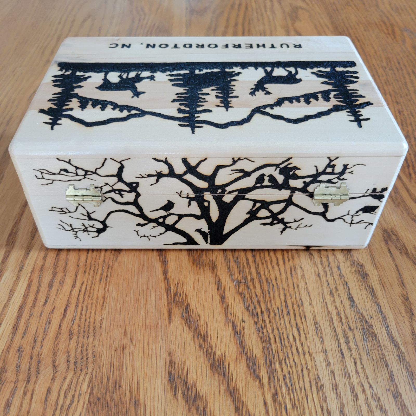 Rutherfordton NC Souvenir Box SunFunArt