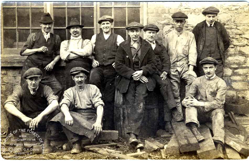 Blacksmiths at Princess Royal Coliery, Bream in 1919