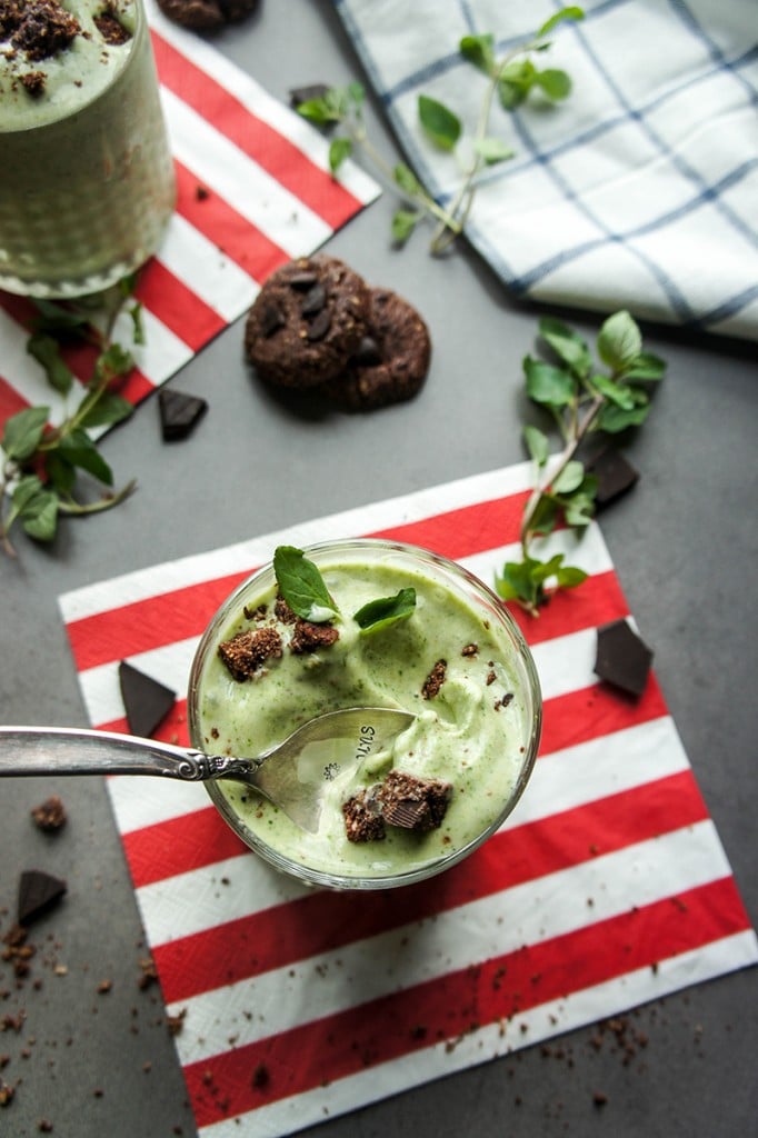 Mint Cookie "Blizzards" Vegan, Gluten Free (and Secretly Healthy