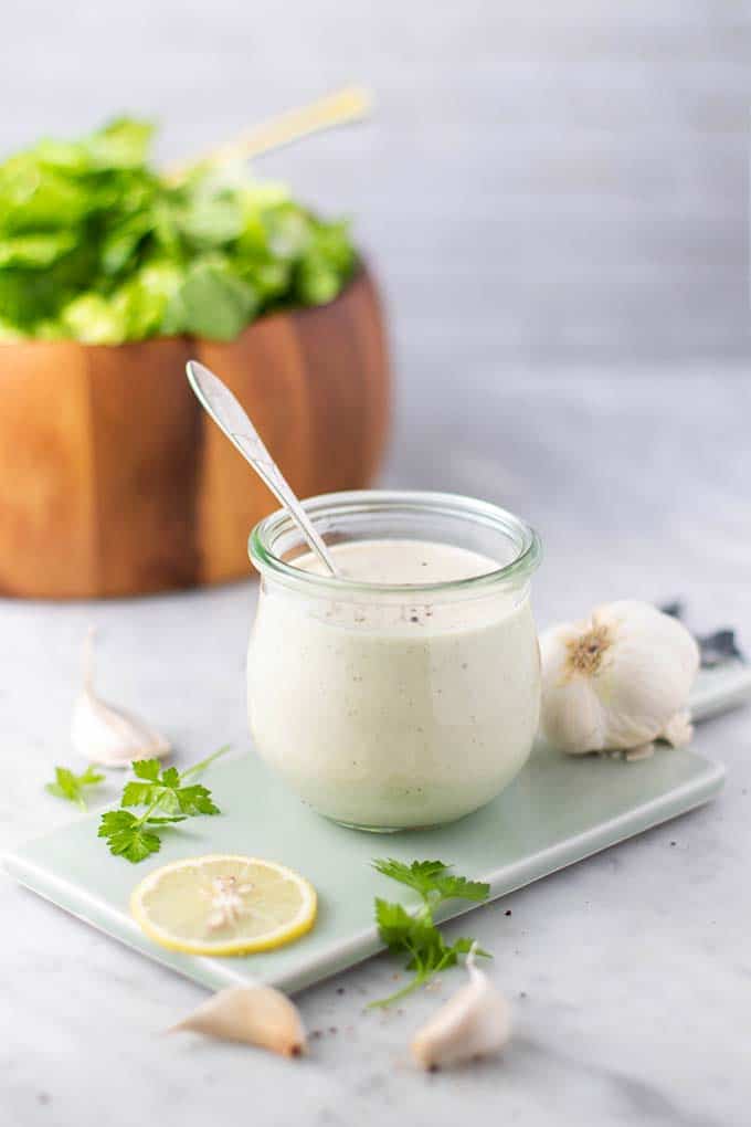 Vegan Caesar Dressing Recipe Whole30 Sunkissed Kitchen