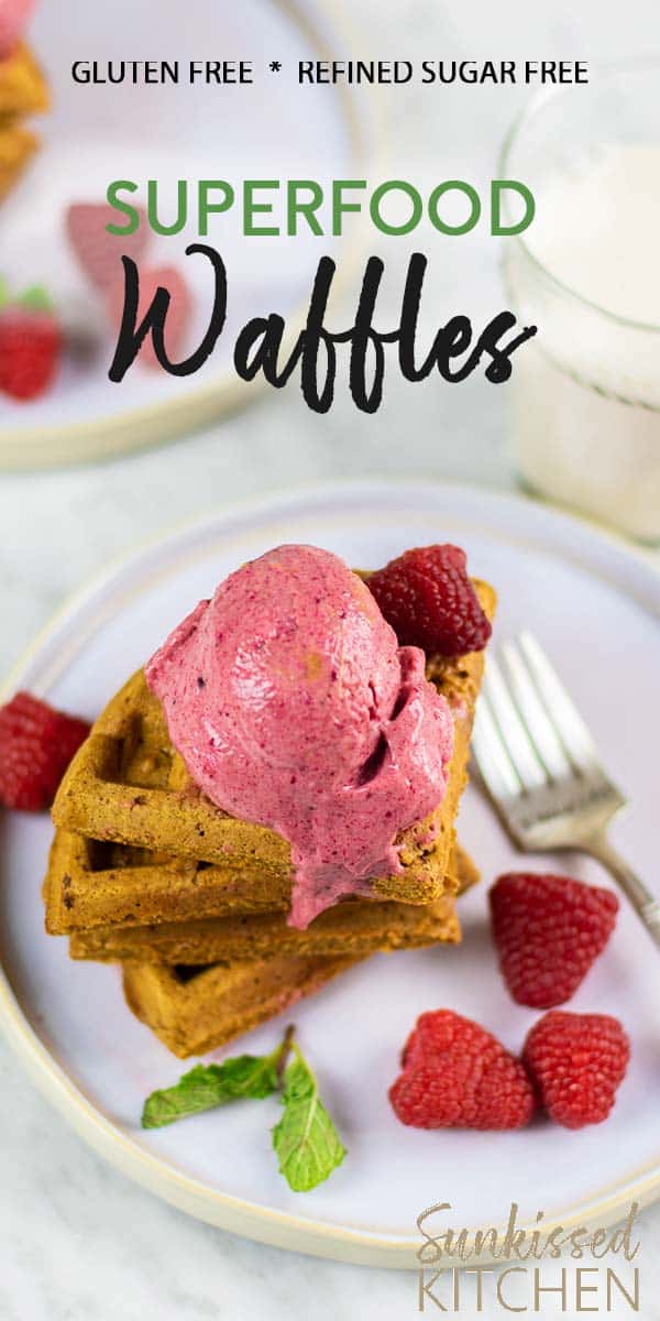 Superfood Waffles & Nice Cream Sunkissed Kitchen