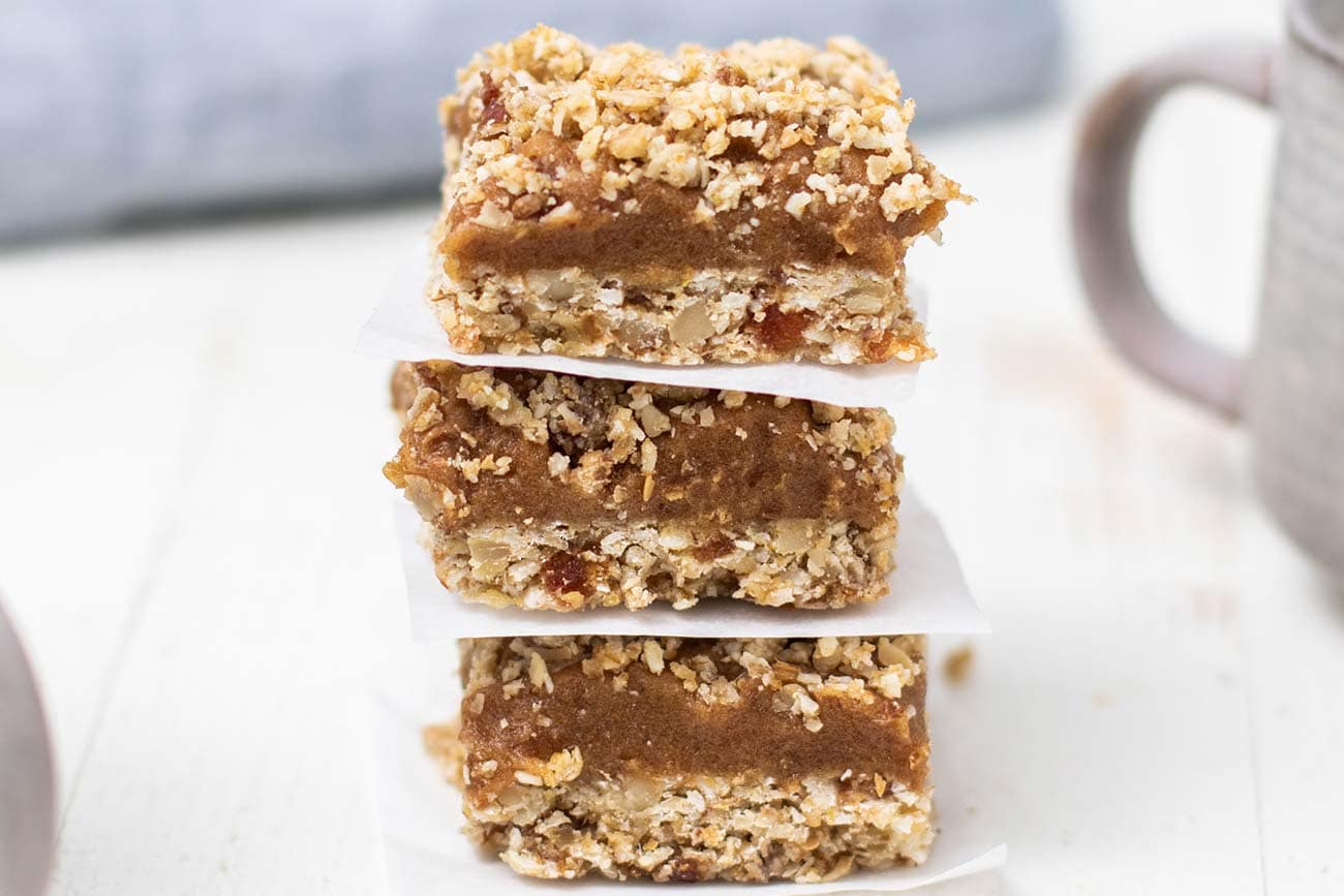 Gluten Free Date Bars No Added Sugar Oatmeal Walnut Date Bars
