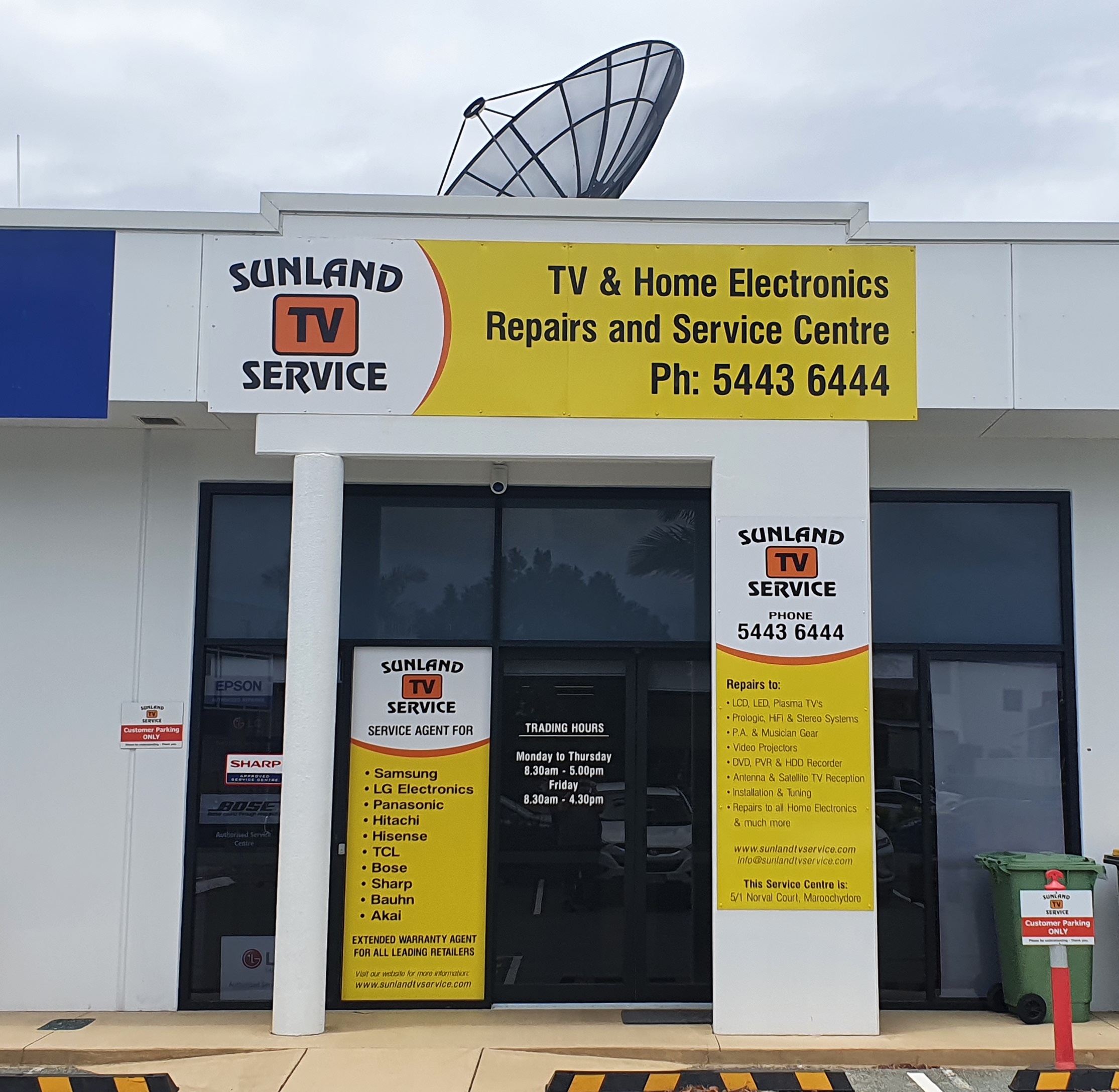 Sunland TV Service Ph 07 54436444 Maroochydore