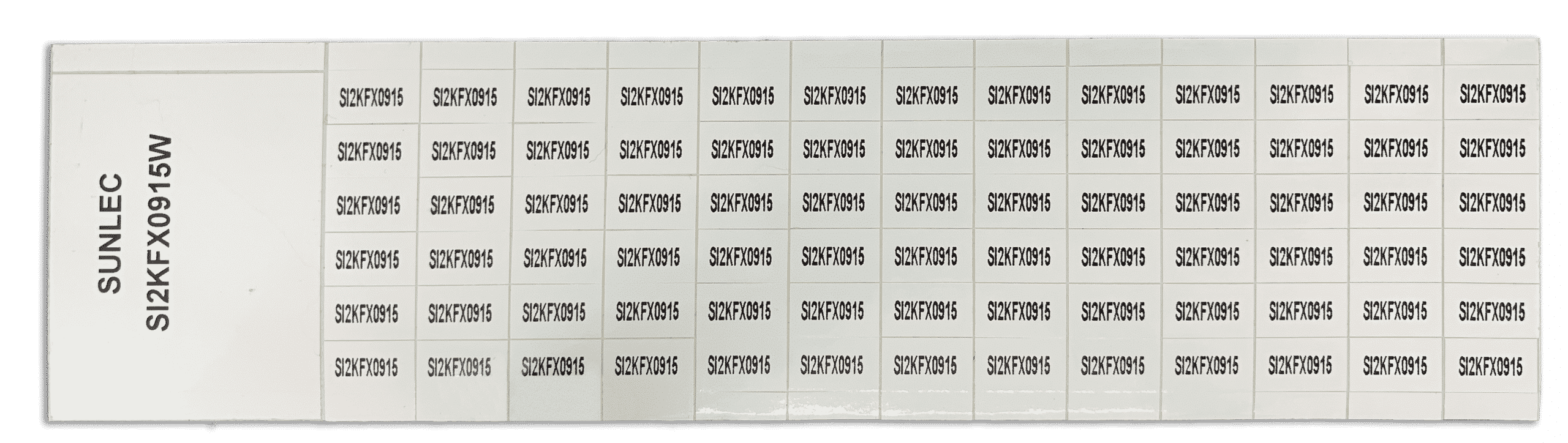 15mm x 9mm White Adhesive Vinyl Labels