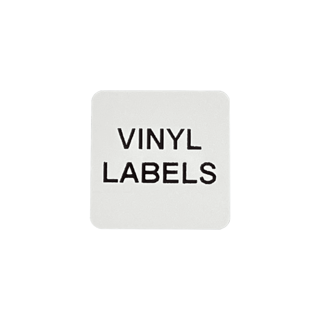 22mm x 22mm Adhesive Vinyl Labels For Equipment Identification