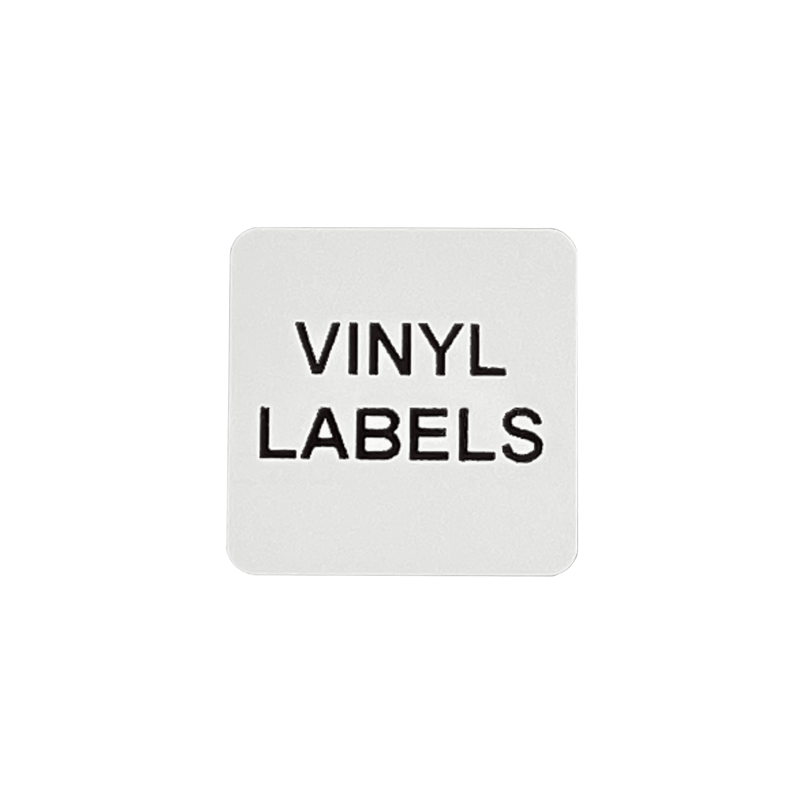 22mm x 22mm Adhesive Vinyl Labels For Equipment Identification