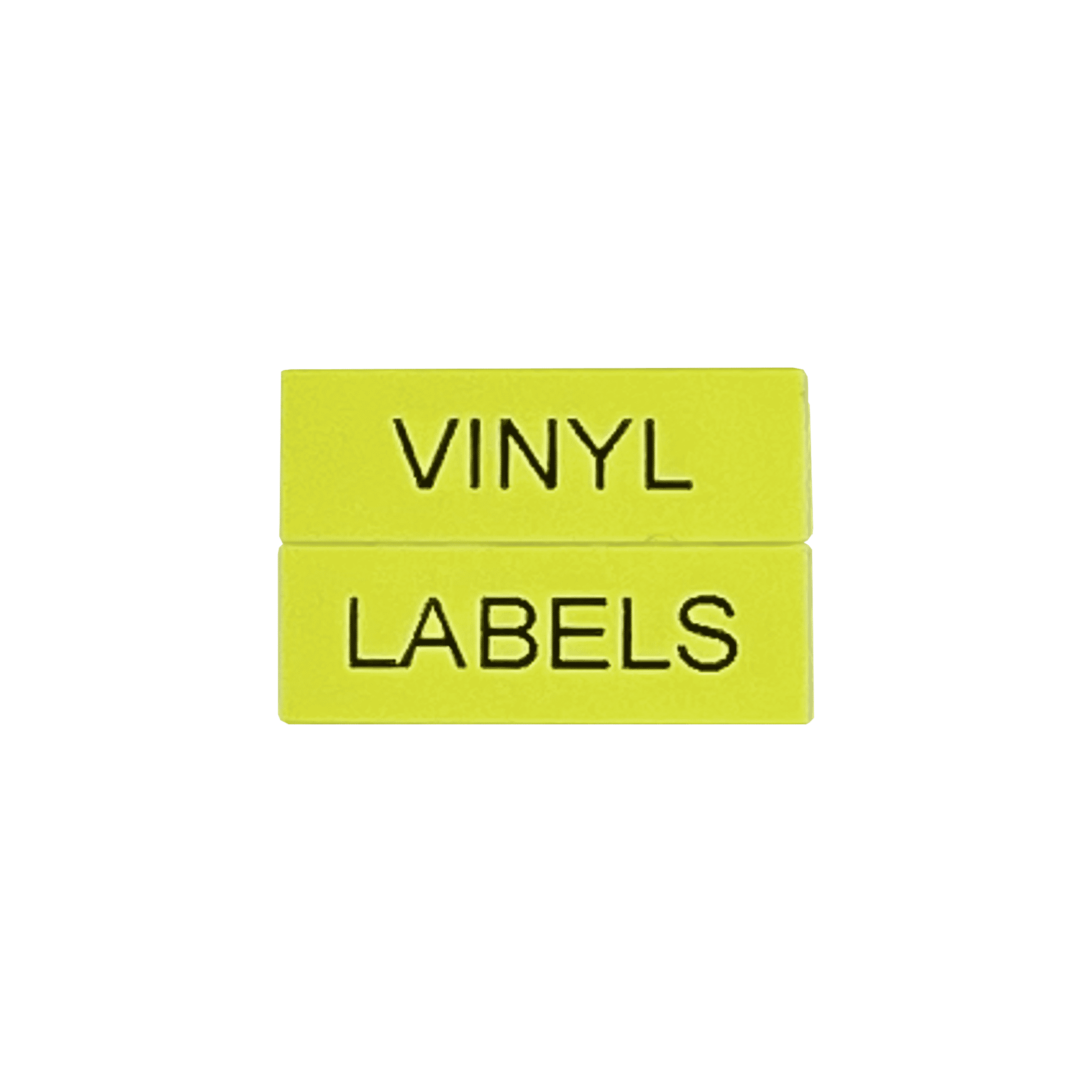 20mm x 7mm Yellow Adhesive Vinyl Labels