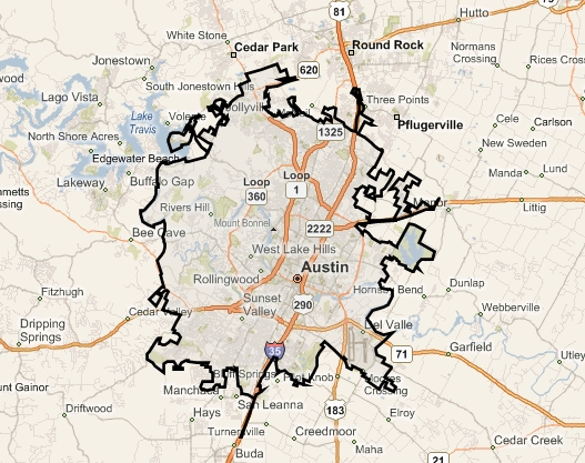 City Of Austin City Limits Map What Is A City? : Sunlight Foundation