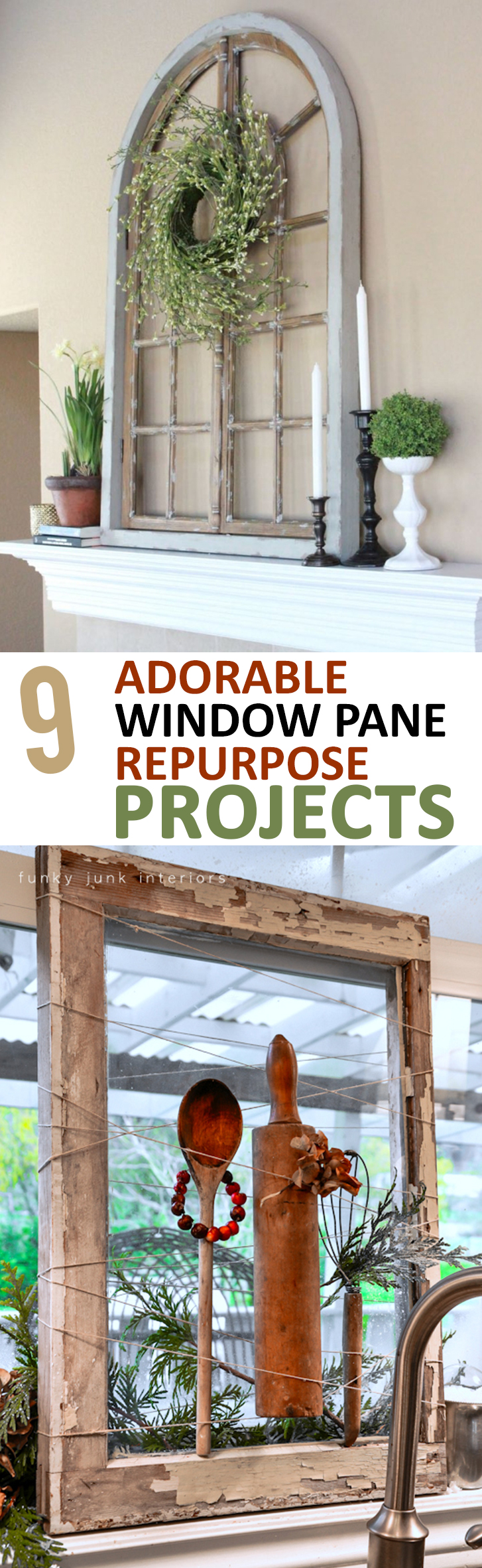 9 Adorable Window Pane Repurpose Projects