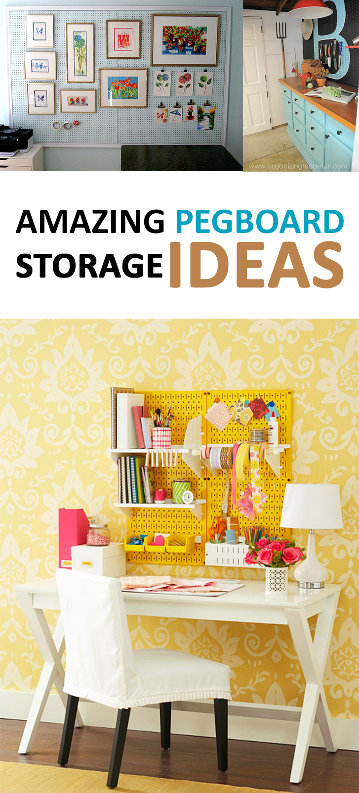 Amazing Pegboard Storage ideas Sunlit Spaces DIY Home