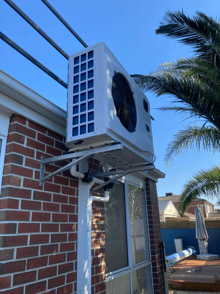 Oasis X Series Heat Pump on Bracket Sunlover Heating Solar Pool Heating