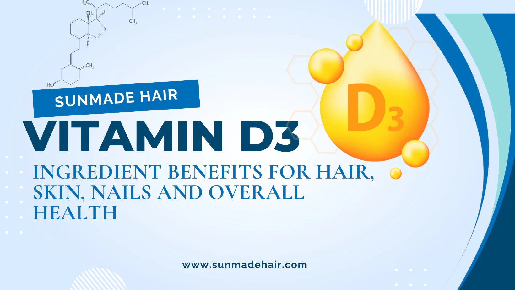 Vitamin D3 Vitashine Ingredient Benefits for Hair, Skin, Nails and