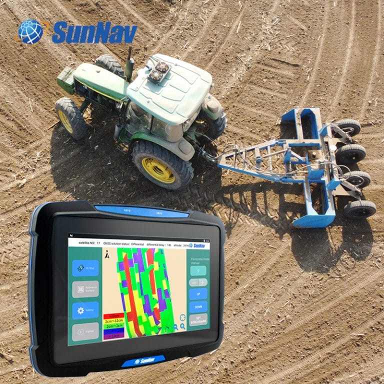 GPS land leveling equipment Farm tractor Android Precision Agriculture