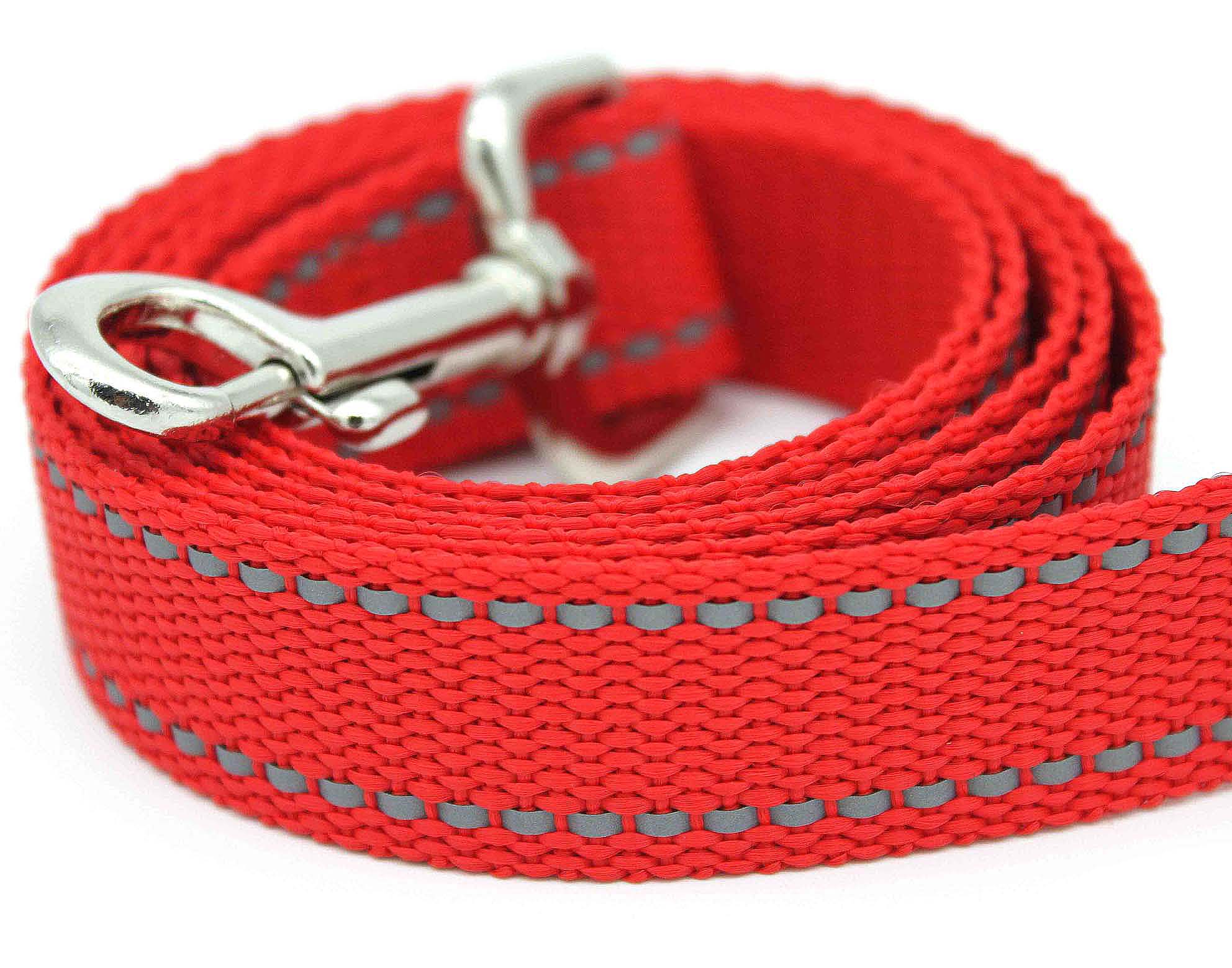 Reflective Dog Leash 1 inch × 6ft Nylon Dog Leash for Small,Medium