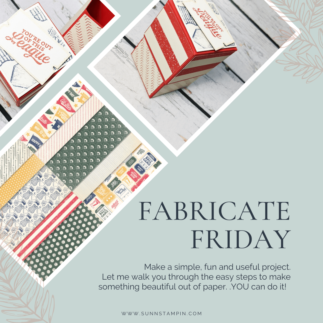 Fabricate Friday A Sports Fan Box SuNN Stampin'