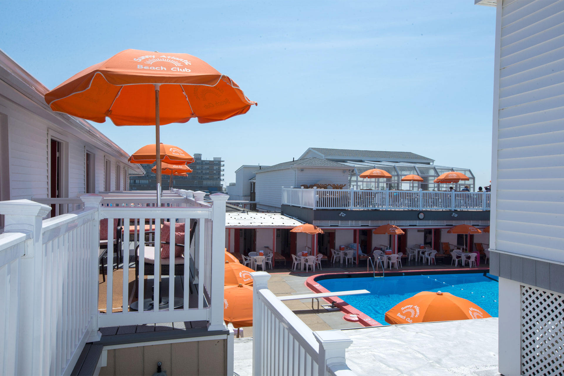 Upper Pool Cabanas Sunny Atlantic Beach Club