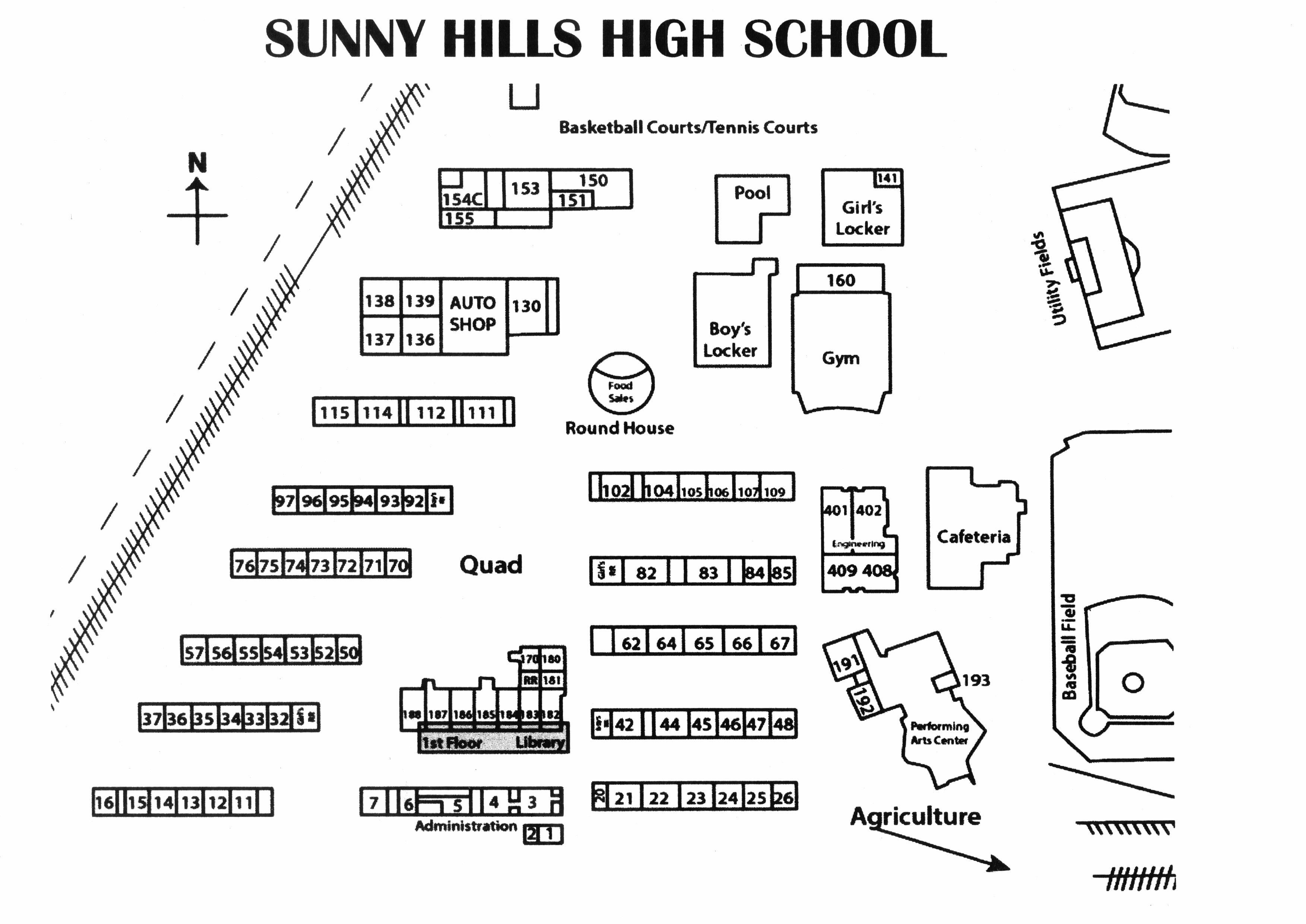 Sunny Hills High School Campus Map Campus Map