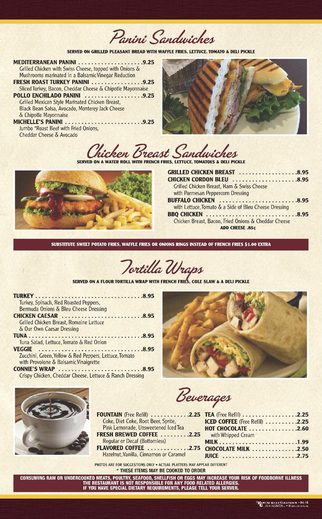 Our Menu « Sunny House Restaurant