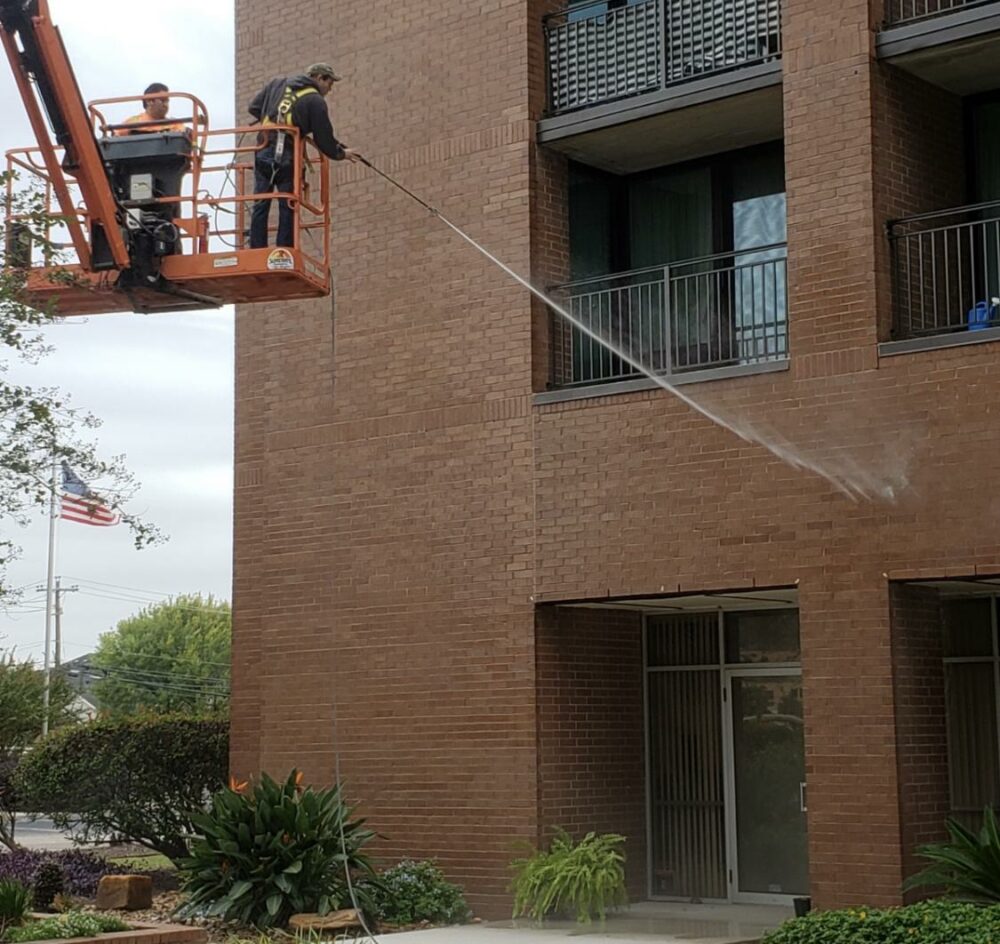 Commercial Building Washing Sunny Pressure Washing