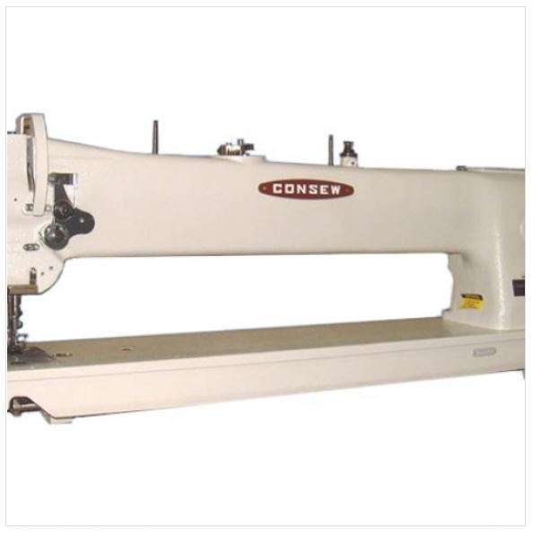 CONSEW 206RBL25 Single Needle Long Arm Walking Foot Sewing Machine