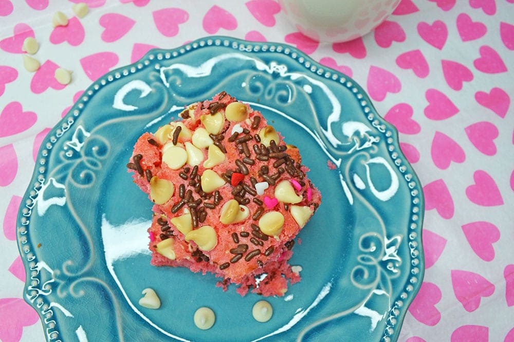 Pink Velvet Cake Bars Pink Birthday Party Ideas