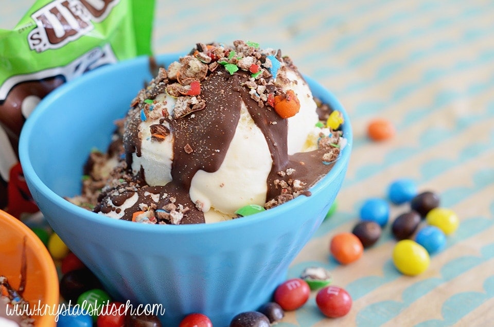 M&M's® Crispy Magic Shell Recipe