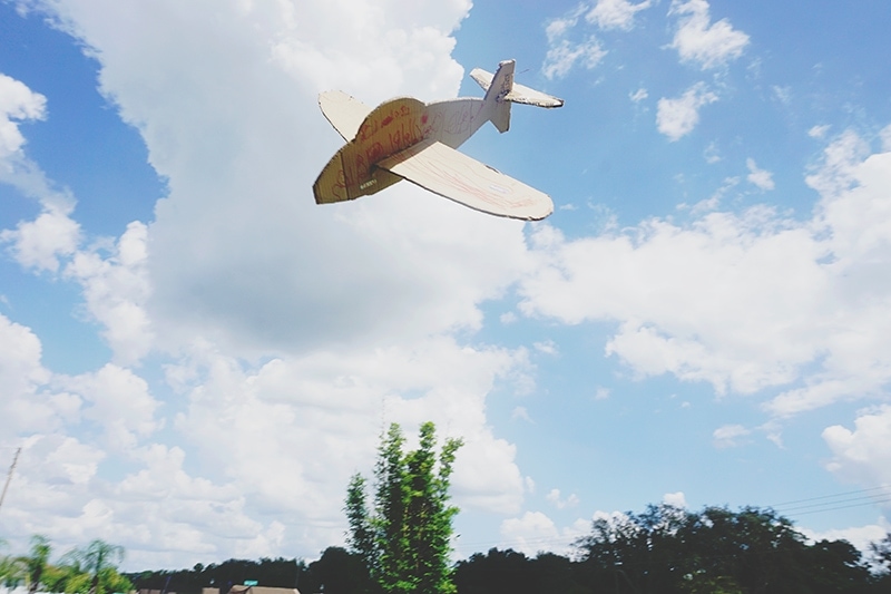 DIY Cardboard Box Glider Craft Sunny Sweet Days