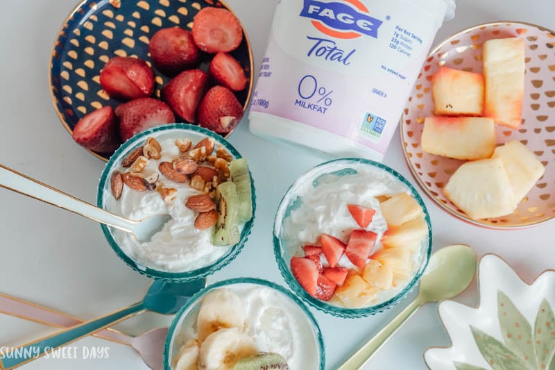 FAGE Yogurt Bar Fruit and Nut Yogurt Recipe Ideas » Sunny Sweet Days