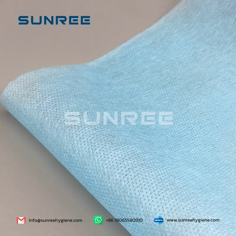 Hydrophobic 100 PP SS SSS Spunbond Non Woven Fabric For Face Mask SUNREE
