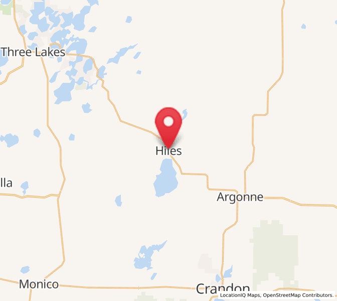 Sunrise and sunset times in Hiles, WI