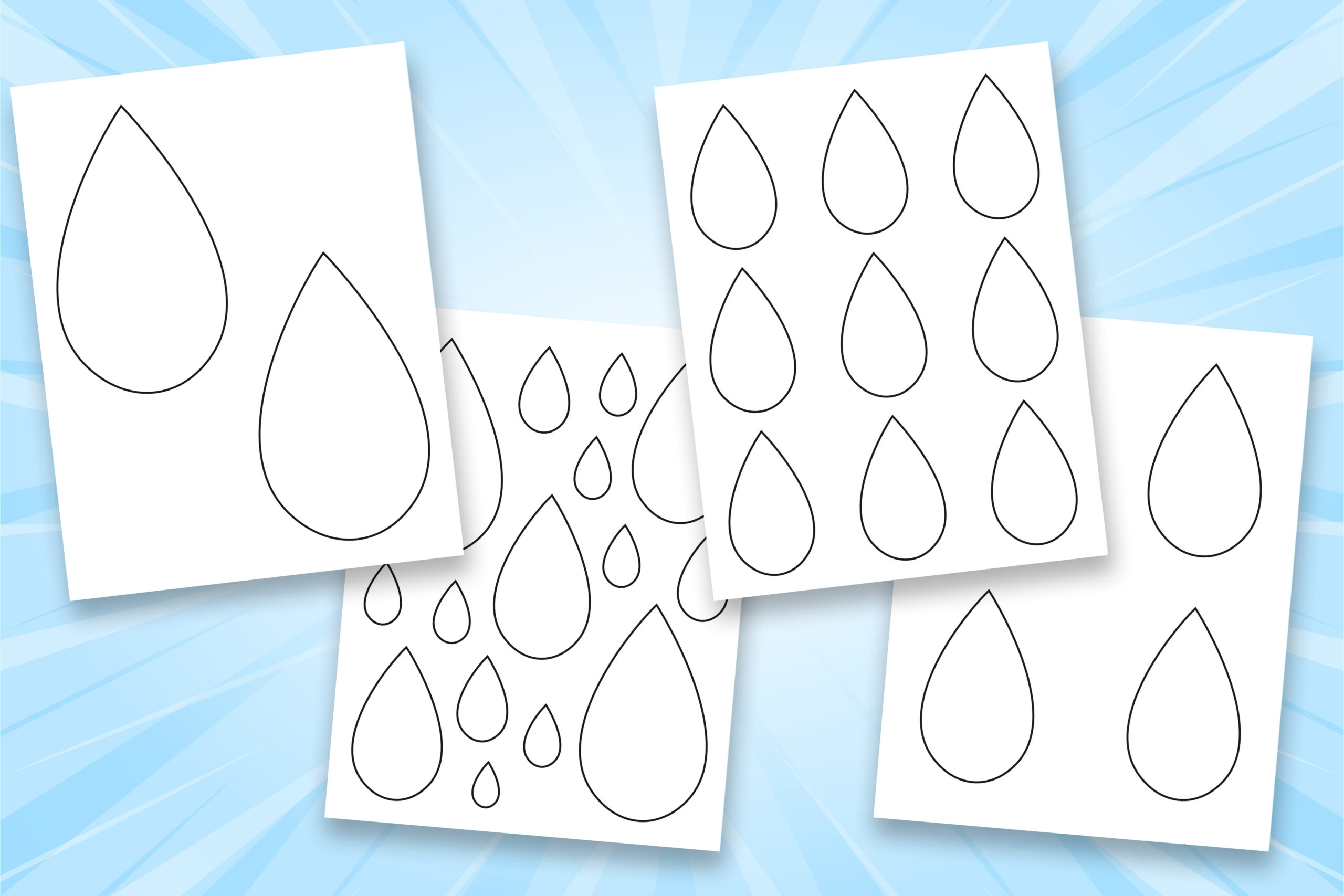 Raindrops Printable Coloring Pages [2025](03)