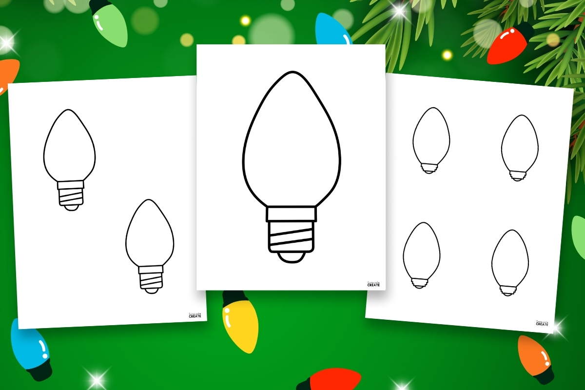 Christmas Light Templates Free Printables