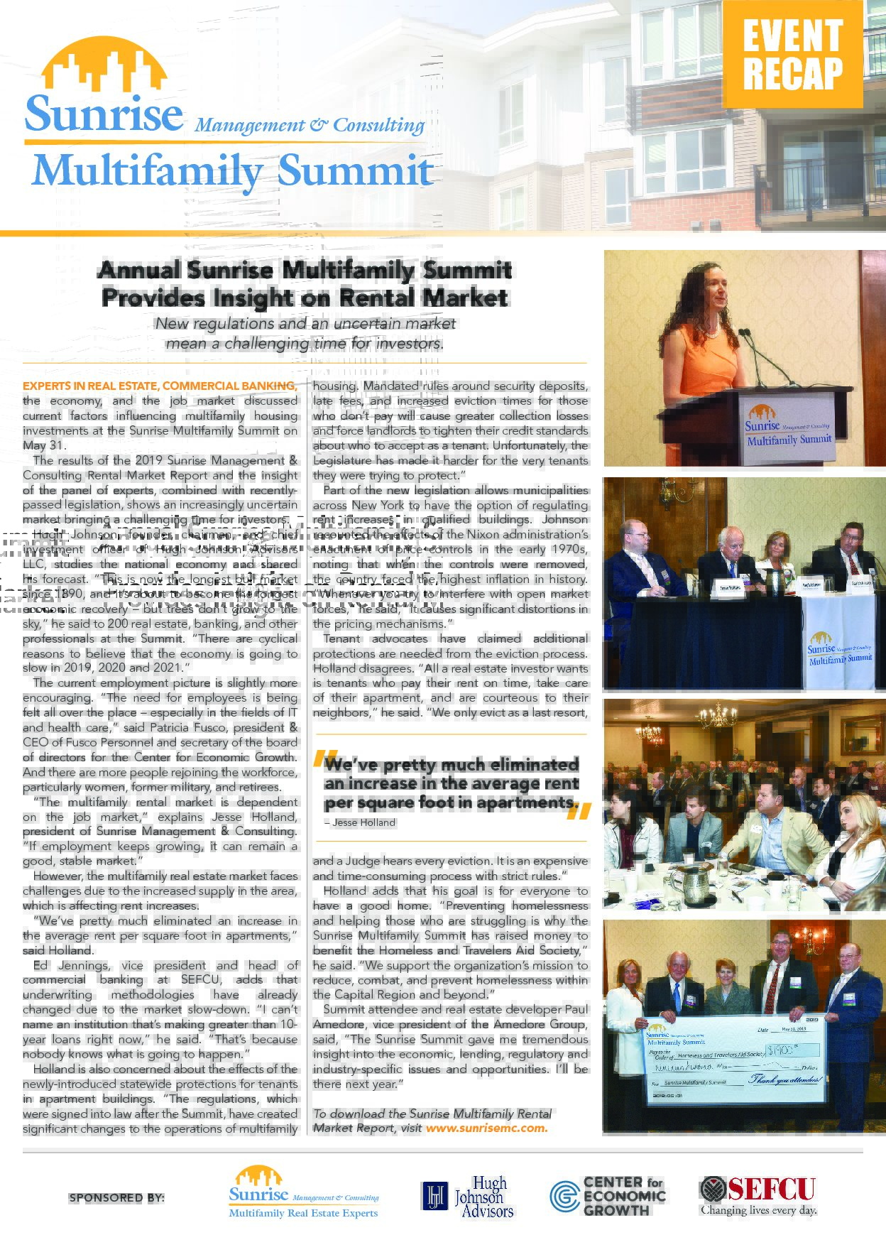 2019 Sunrise Multifamily Summit Event Recap Sunrise Management and