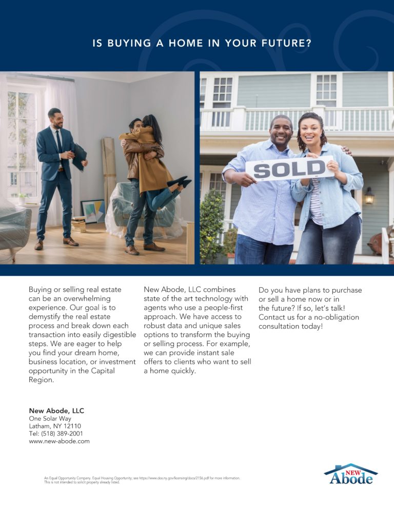 Sunrise is working with New Abode to make sure your real estate needs