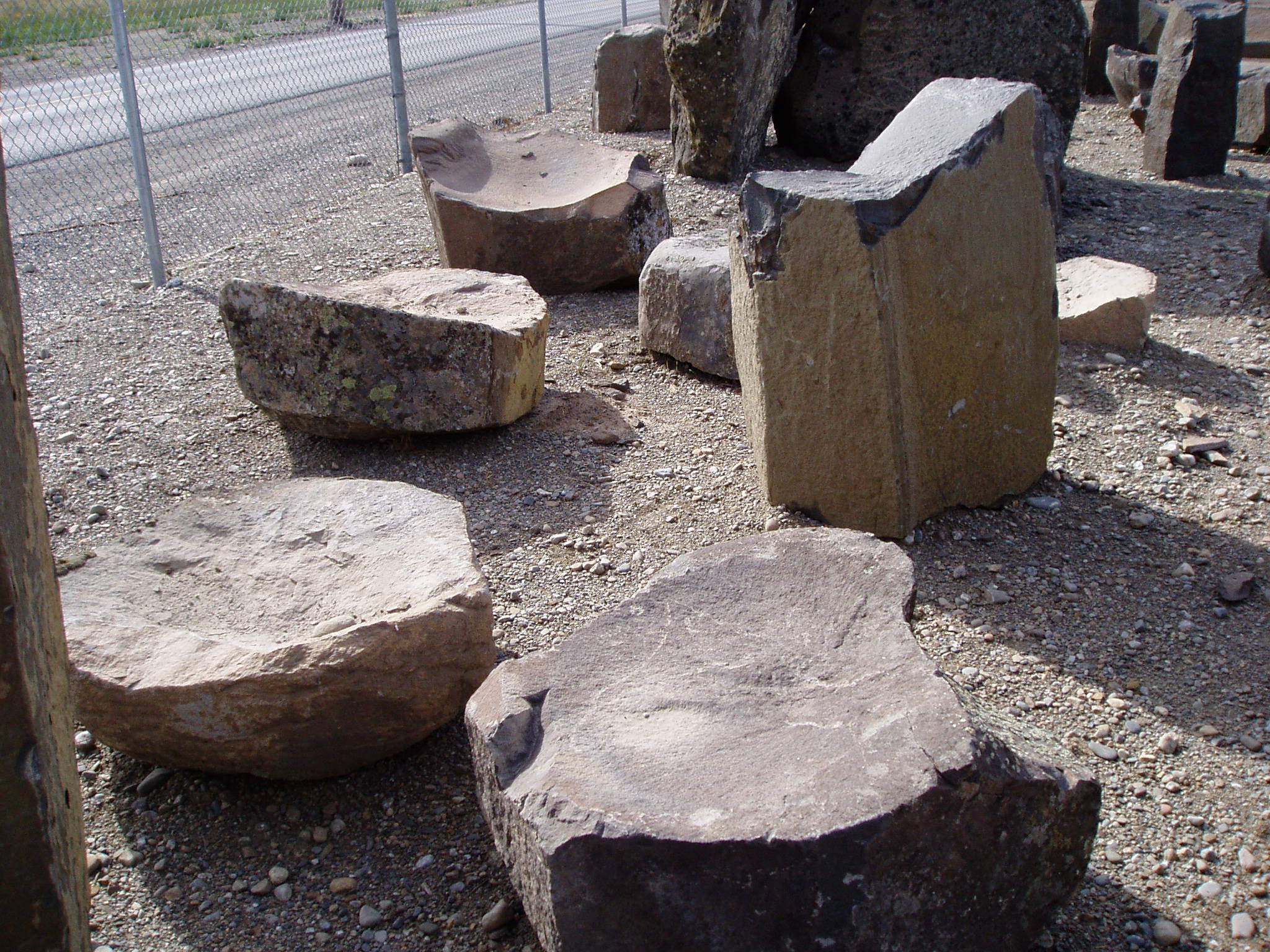 Boulders, Columns, Natural Bird Baths Sunrise Inc