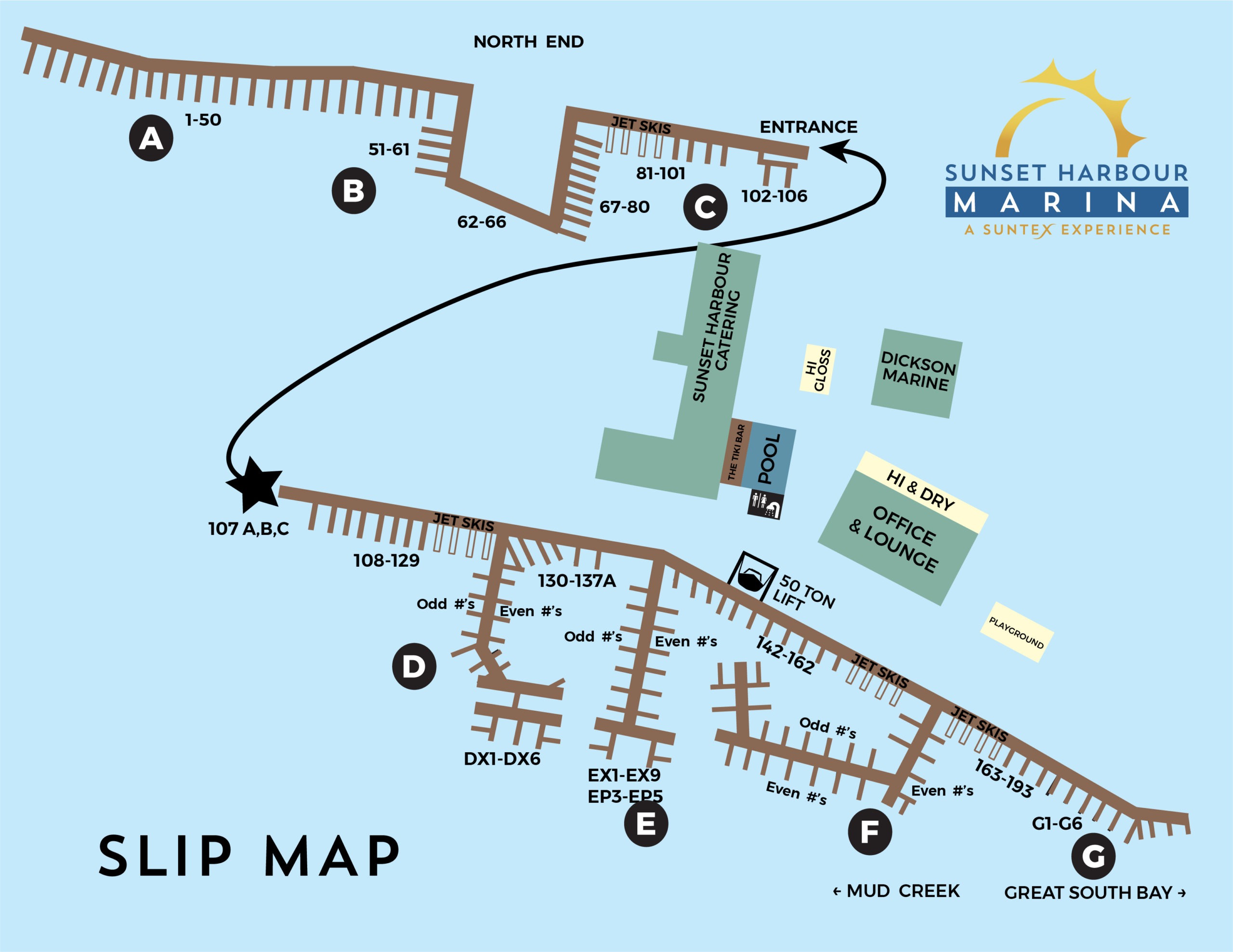 Boat Slips & Wet Slips in East Patchogue Sunset Harbour Marina