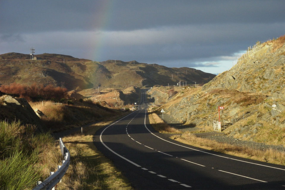 Travel Directions for Sunset Morar on the Road to the Isles