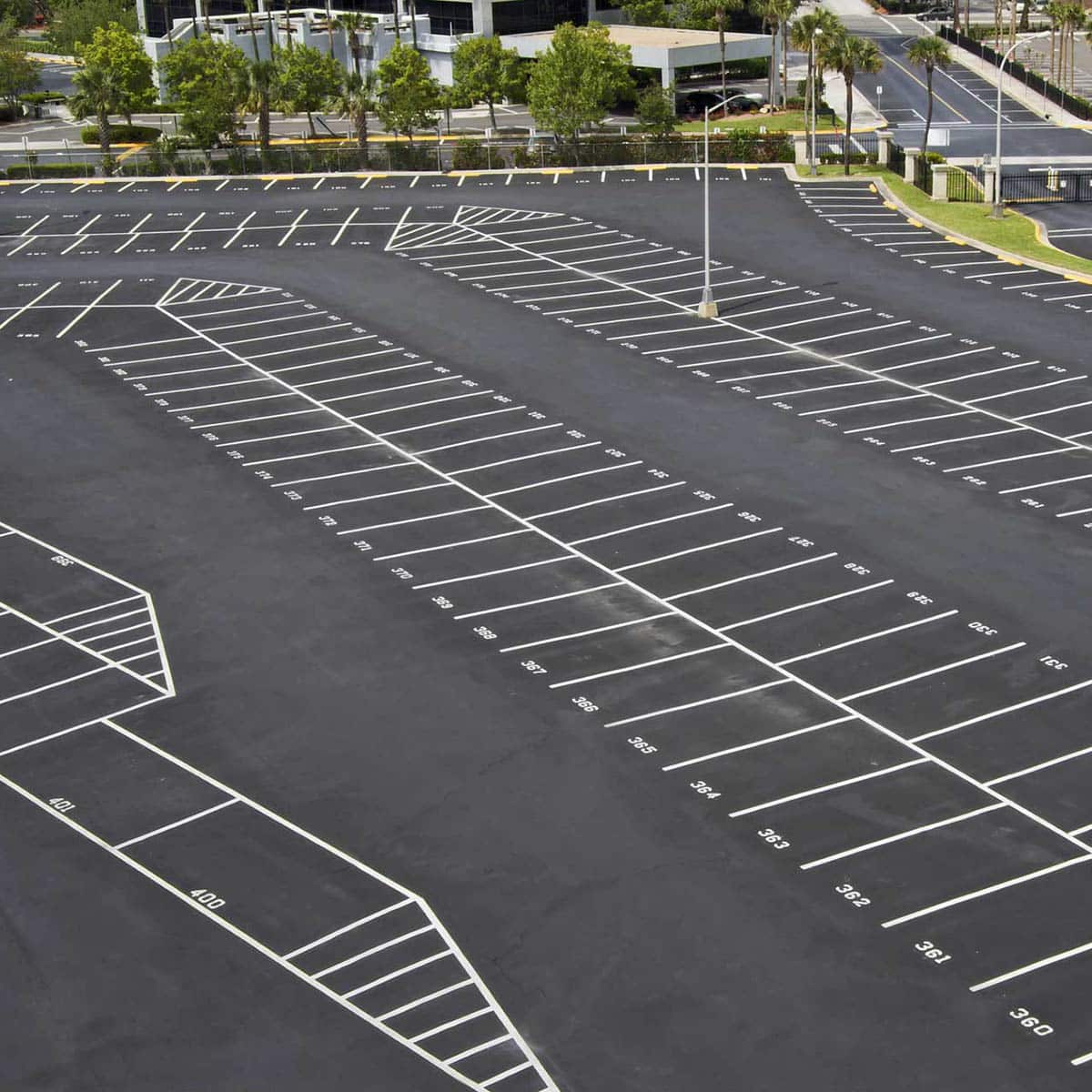 Large Parking Lot Sunset Playhouse