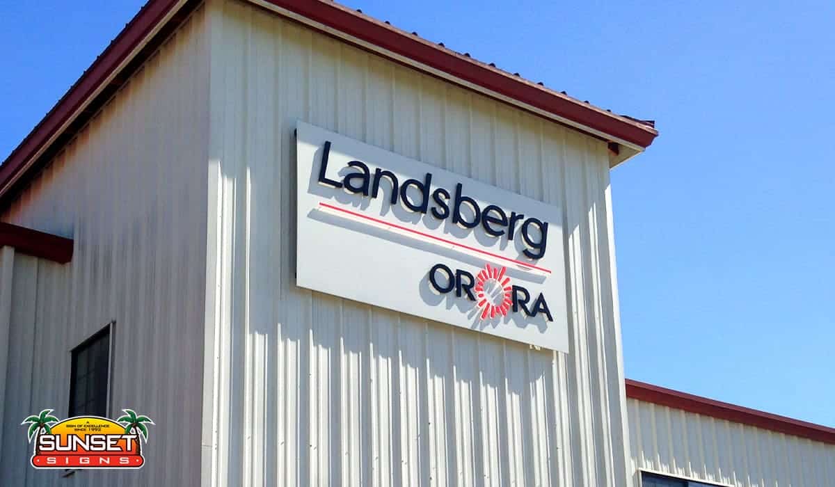 Building Sign Companies Custom Building Signs by Sunset Signs