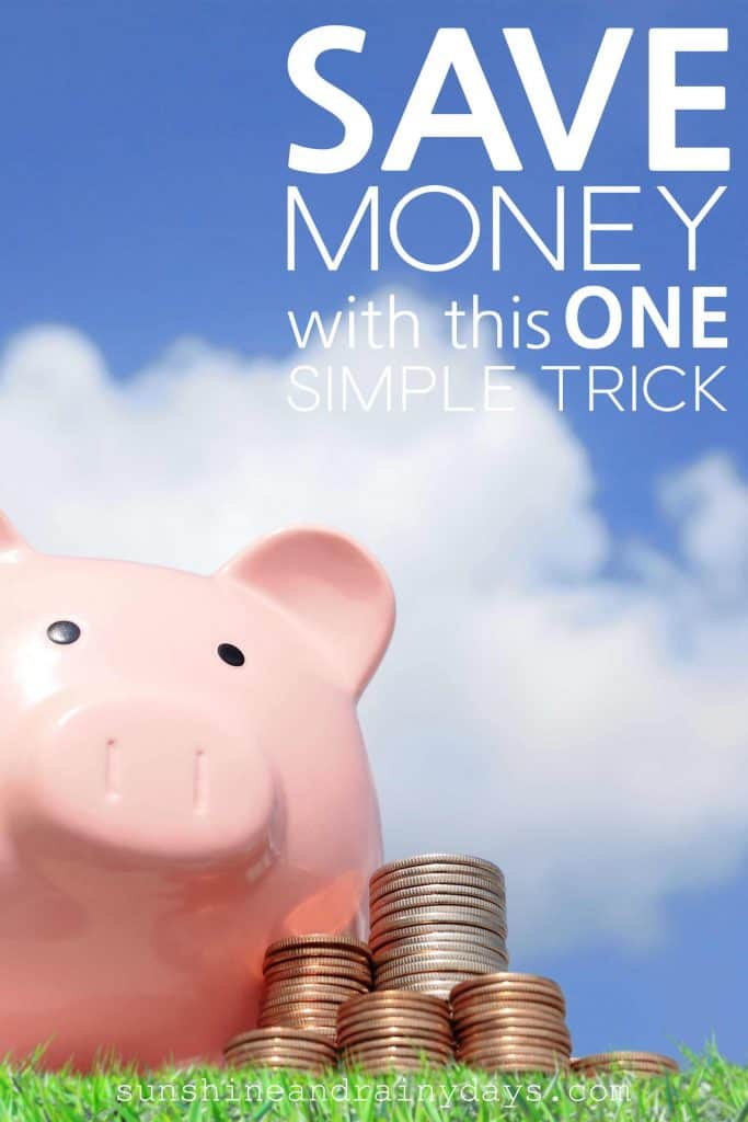 One Simple Trick To Save Money Sunshine and Rainy Days